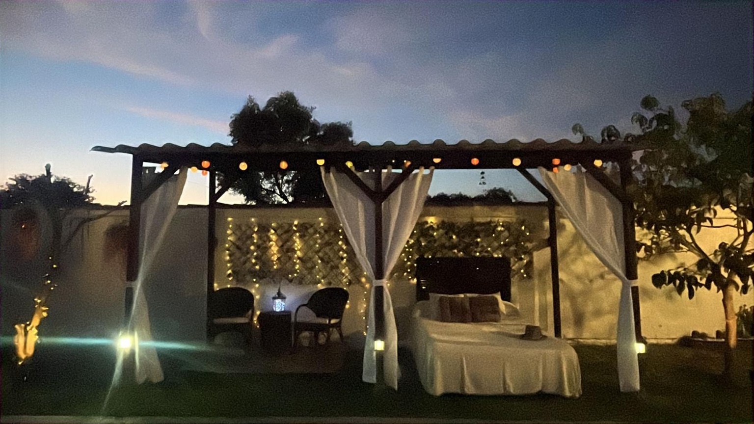 Cama chill out Villa Delmu
